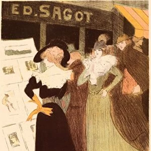 Georges Bottini, The Sagot Address, French, 1874 1907, 1898, colored lithograph