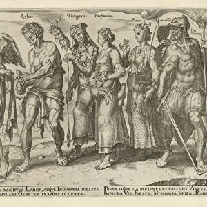 Good and bad ways to get rich, Philips Galle, Hadrianus Junius, 1563