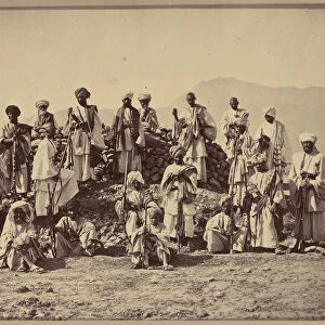 Group portrait soldiers John Burke British active 1860s