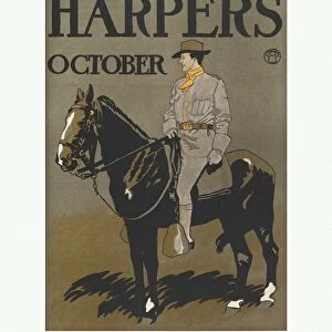 Harper October 1898 Lithograph Sheet 16 15 / 16