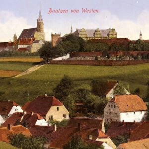 Historical skylines Bautzen Seidau Zidow