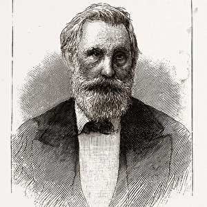 HON. 0. M. ROBERTS, GOVERNOR OF TEXAS, 1880, 19th century engraving, USA, America