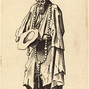 after Jacques Callot, Beggar with Rosary, etching