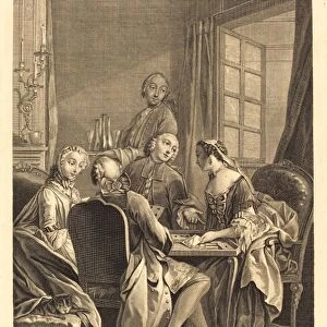 Jacques-Philippe Le Bas after Charles Eisen, French (1707-1783), La comete, engraving