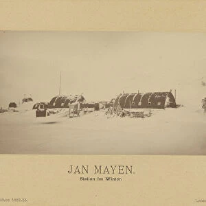Jan Mayen Station im Winter Linienschiffs-Lieutenant