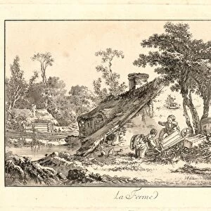 Jean-Baptiste Le Prince (French, 1734 - 1781). The Farm (La Ferme), 1771. Etching
