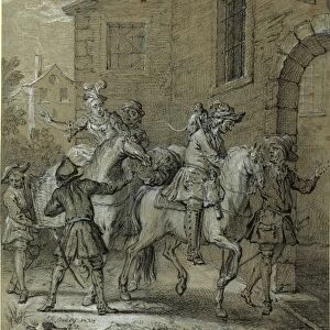 Jean-Baptiste Oudry, French (1686-1755), L Arrivee de l Operateur dans l hotellerie
