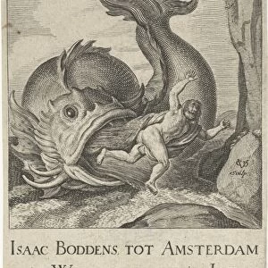 Jonas spat out by the whale, Cornelis van Dalen (I), Pieter Lastman, 1612 - 1665