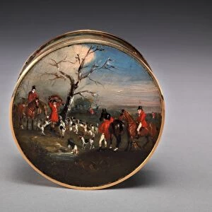 Lord Edward Thynneas Snuff Box, Decorated with Foxhunting Scenes by John Ferneley