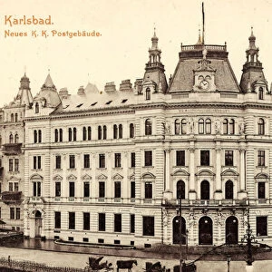 Main post office Karlovy Vary Carriages 1904