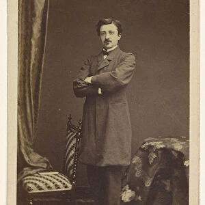 man moustache standing arms crossed emile Bondonneau