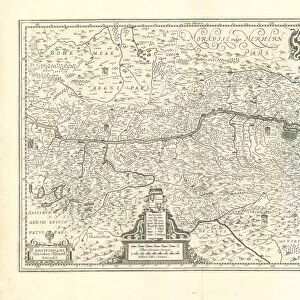 Map Avstria Archidvcatvs Lazius Wolfgang 1514-1565