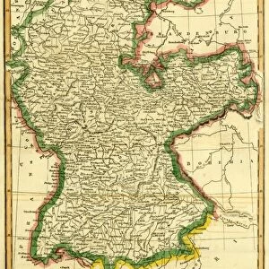 Map of Germany by Thomas Kelly, 1742-1812