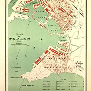 Map of Toulon, France