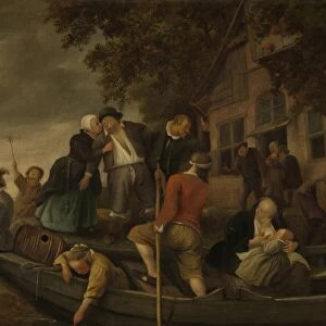 The merry homecoming, Jan Havicksz. Steen, 1670 - 1679