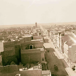 Mosul Overlooking new street west 1932 Iraq