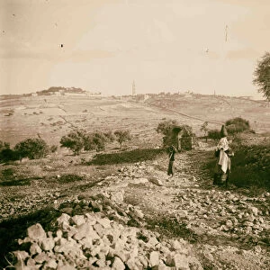 Mt Olives Jerusalem 1898 Israel