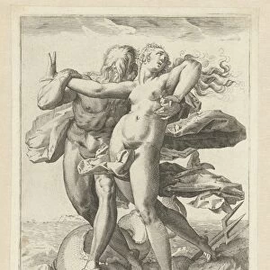 Neptune and Caenis, Hendrick Goltzius, 1586 - 1590