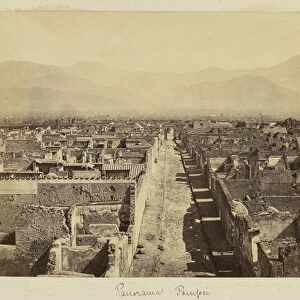 Panorama Pompeii Bisson Freres French active 1840