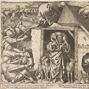 Parable Good Shepherd 1565 Engraving fourth state