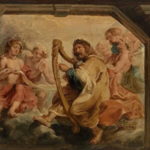Peter Paul Rubens King David Playing Harp c. 1627a'1628