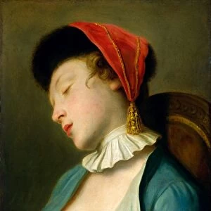 Pietro Rotari, A Sleeping Girl, Italian, 1707-1762, 1760-1762, oil on canvas