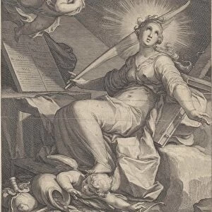 Piety, Willem Isaacsz. van Swanenburg, Petrus Scriverius, Johannes Janssonius, 1610