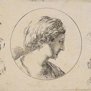 Plate 4 Head Woman Profile Second collection