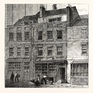 Popes House, Plough Court, Lombard Street, 1860, London