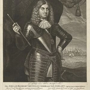 Portrait of Adriaan Banckert, Christiaan Hagen, Frederik de Wit, c. 1663 - 1695
