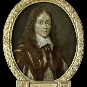 Portrait of Caspar van Kinschot, Poet, Arnoud van Halen, 1700 - 1732