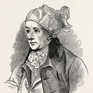 PORTRAIT OF COWPER. William Cowper, English poet, 1731 - 1800