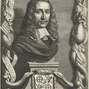 Portrait of Esquire Everard Meyster, Cornelis van Dalen II, Jacob Vennekool, 1648-1664