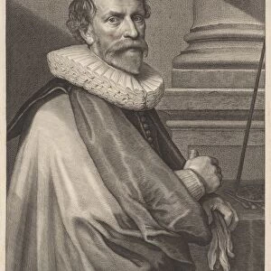Portrait of Michiel Jansz. Mierevelt, print maker: Willem Jacobsz