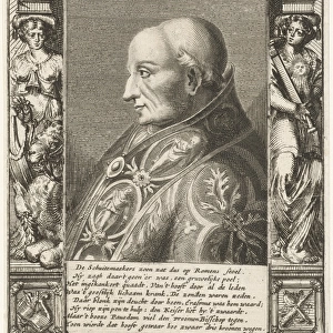 Portrait of Pope Adrian VI, Hendrik Bary, Geeraert Brandt (I), 1657-1707