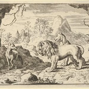 Renard Convinces Lion Lioness Finding Treasure