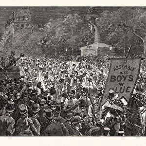 Republican Enthusiasm in New York, the Grand Procession October 11, Politics, Political