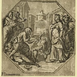 Ritual in honor of Psyche / a [monogram of Andrea Andreani] in Mantoua 1602. Vicentino