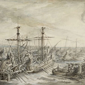 Roman Fleet Victorious Carthaginians Battle Cape Ecnomus