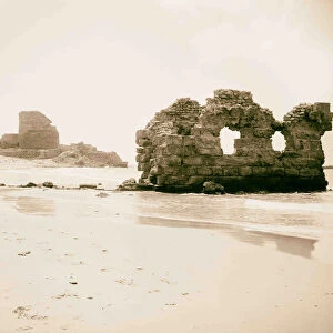 Ruins Athlit 1898 Israel ʻAtlit ╩╗Atlit