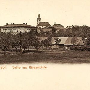 Schools Teplice Churches 1902 Usti nad Labem Region