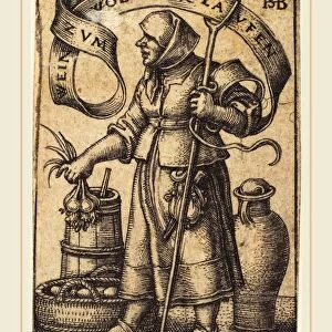 Sebald Beham (German, 1500-1550), The Market Woman, engraving