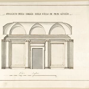 Section Loggia Villa Pope Julius III 1710-27