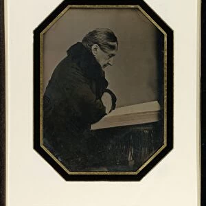 Self-Portrait with a Folio Volume