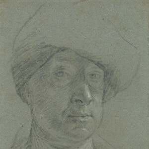 Self-Portrait Wearing Cloth Hat Jonathan Richardson