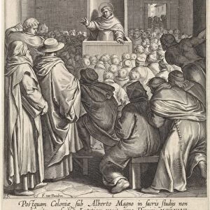 Sermon of St. Thomas Aquinas in Paris, France, Egbert van Panderen, Otto van Veen, 1610
