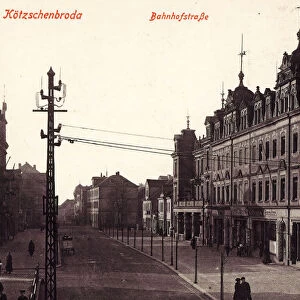 Shops Saxony 1915 Landkreis MeiBen BahnhofstraBe