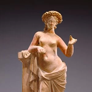 Statuette of Aphrodite Leaning on a Pillar