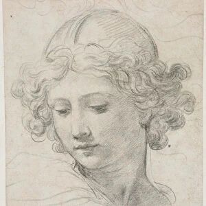 Study Head st. Michael 1633 Pietro da Cortona