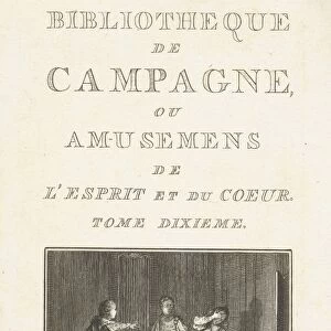 Title page for: Library Campaign. Tome dixieme, Amsterdam, The Netherlands, 1764